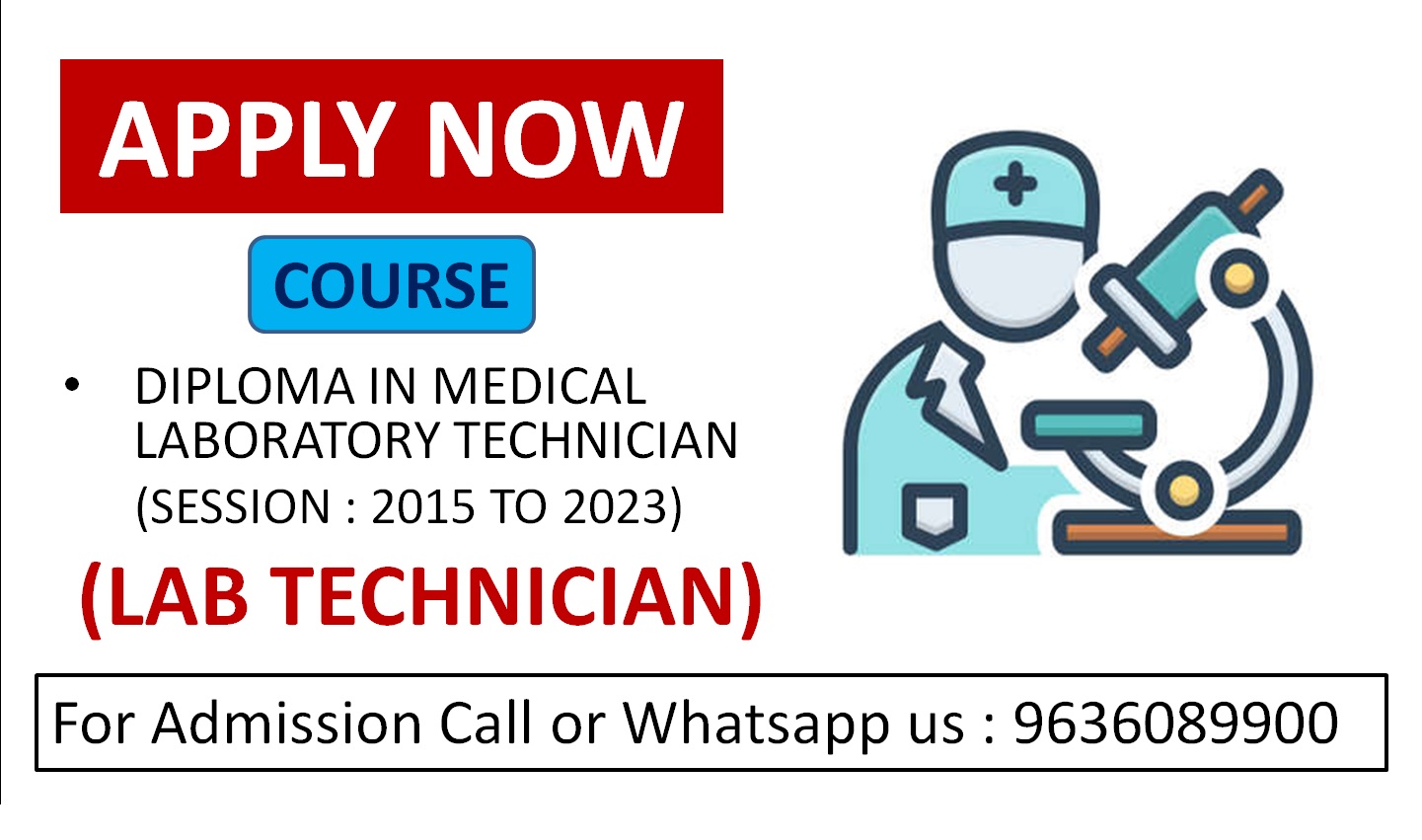 OLD DIPLOMA IN MEDICAL LABORATORY TECHNICIAN (DMLT)